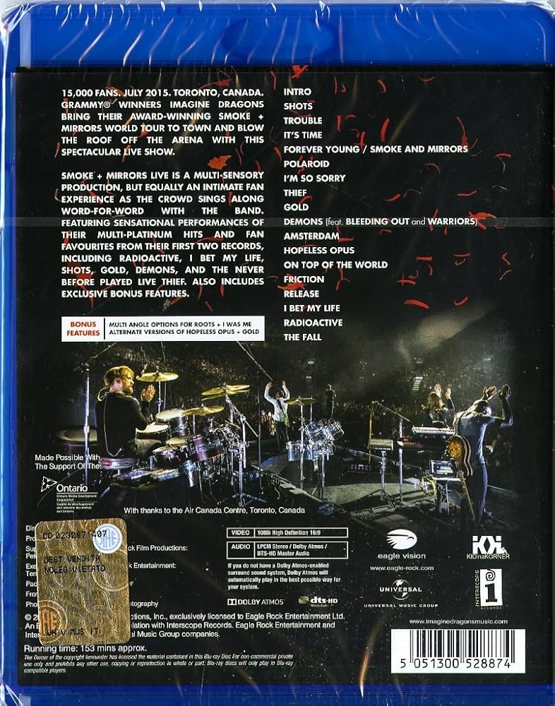 Imagine Dragons: Smoke And Mirrors Live [Blu-ray] [2016